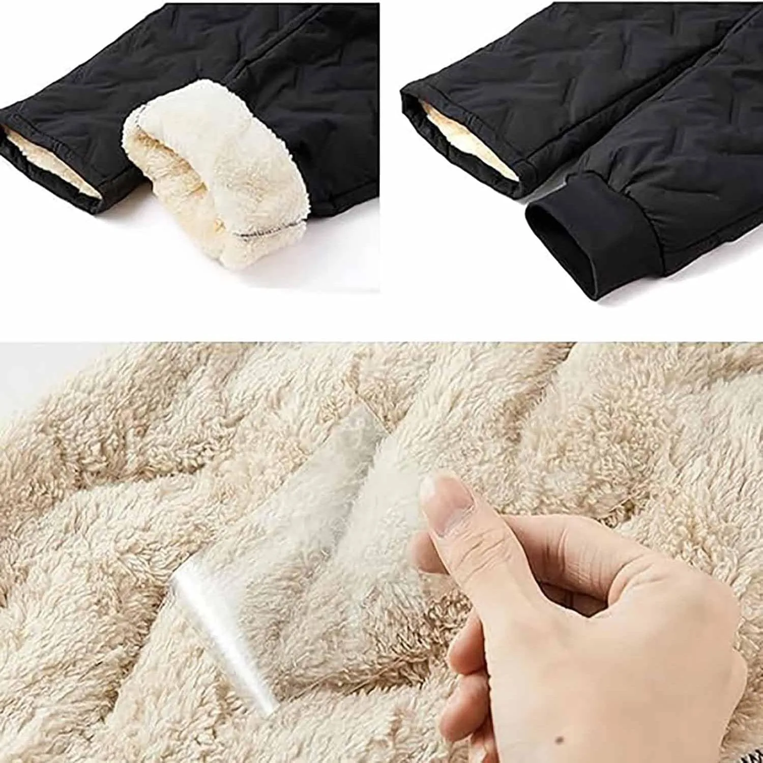 Unisex Fleece Jogging Bottoms,Unisex Lambswool Fleece-Lined Joggers,Winter Lambswool Fleece Jogging Bottoms