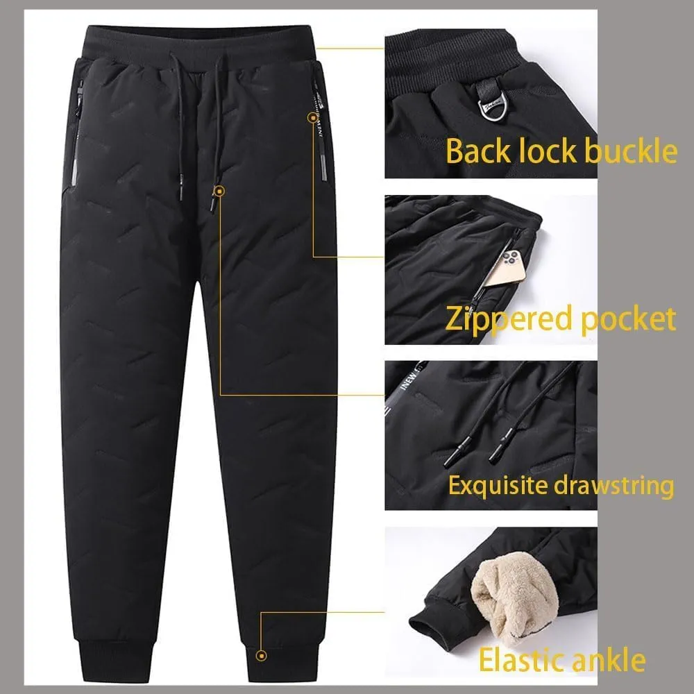 Unisex Fleece Jogging Bottoms,Unisex Lambswool Fleece-Lined Joggers,Winter Lambswool Fleece Jogging Bottoms