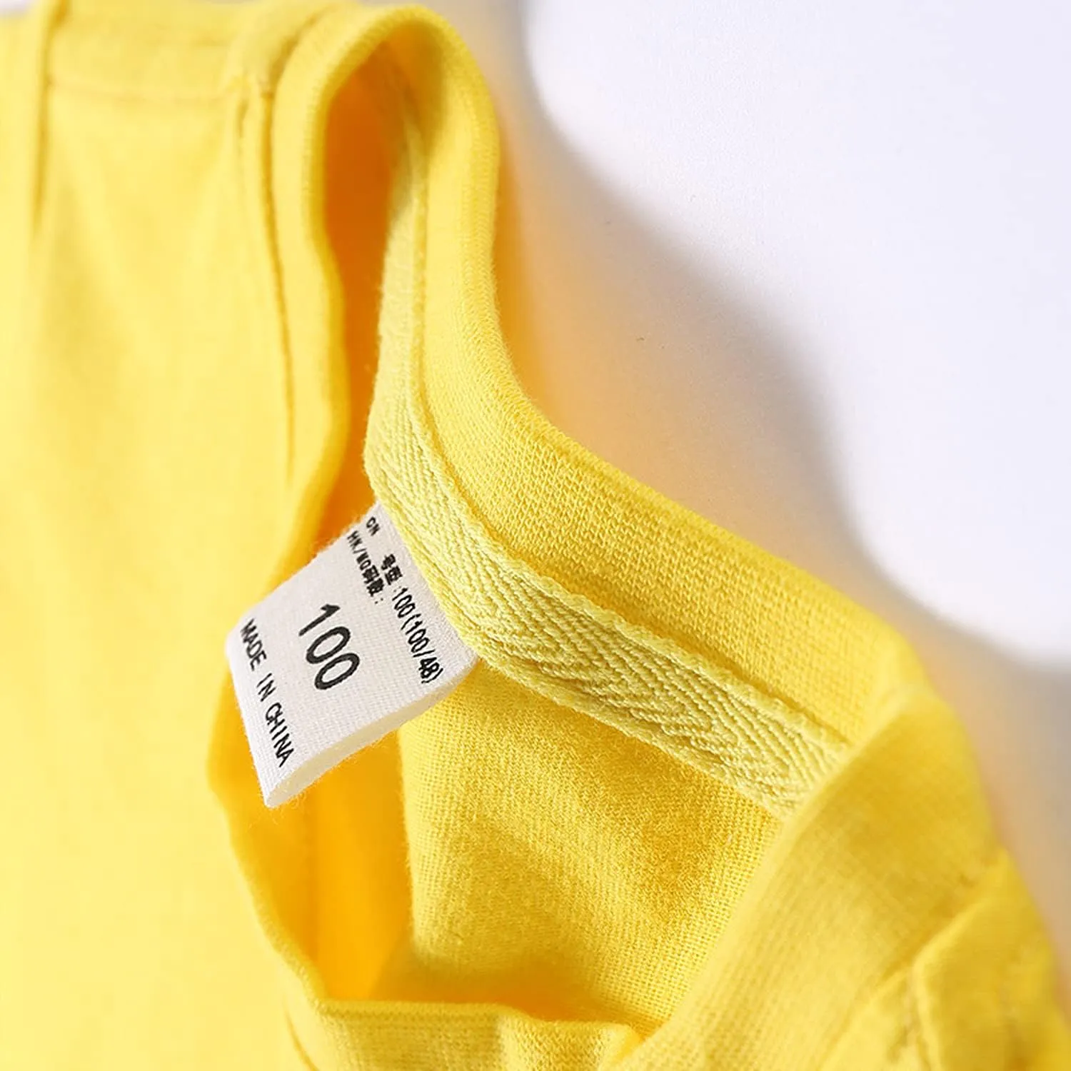 Unisex Kids Baby Soft Cotton Basic T-Shirt Crew Neck Short Sleeve Tops Shirt Solid Tees Boys Girls Summer Clothes