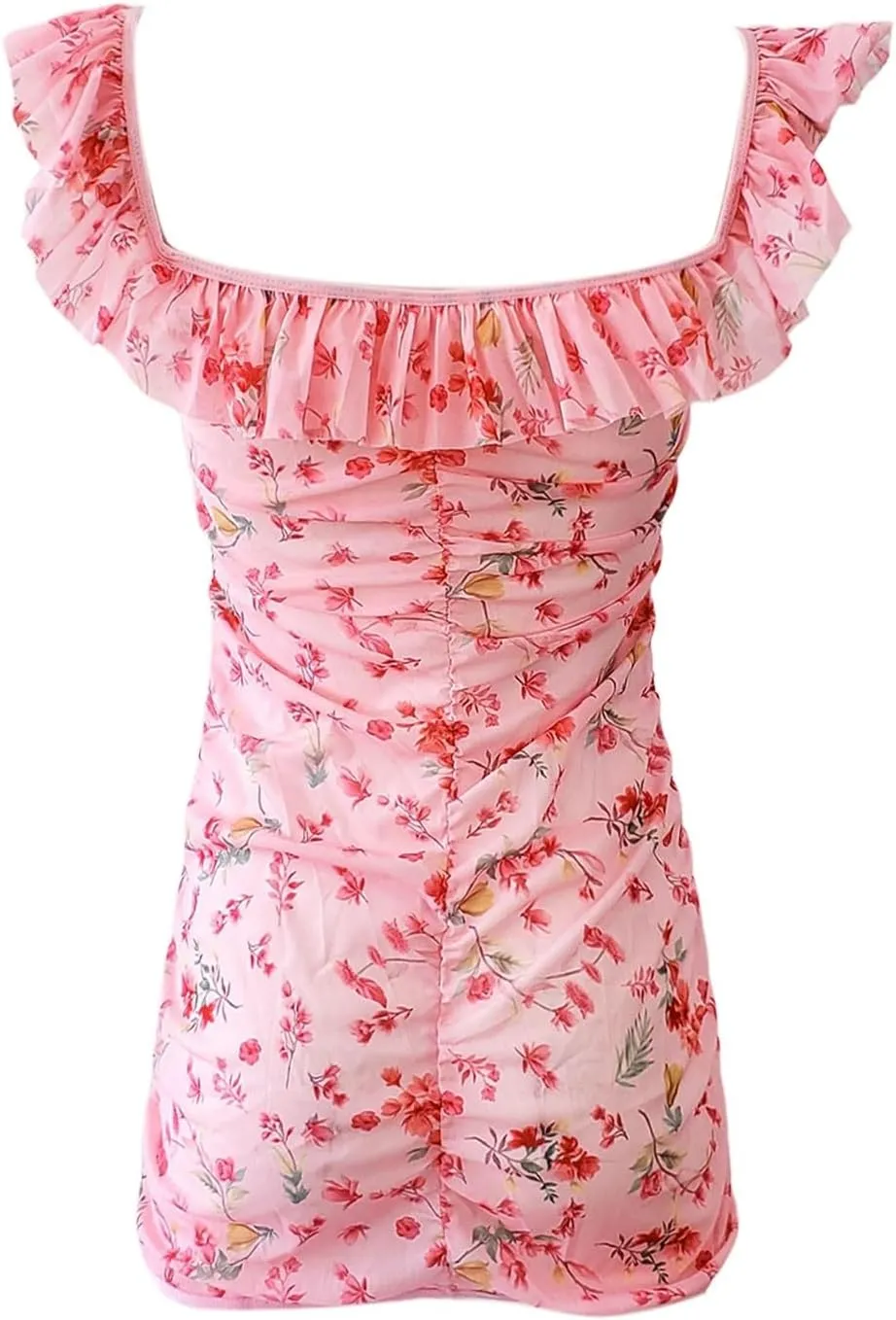 Womens Babydoll Chemise Lingerie Flounce Cami Lingerie Set for Women Sexy Lace Slip Dress for Sex Play Nightwear Mesh