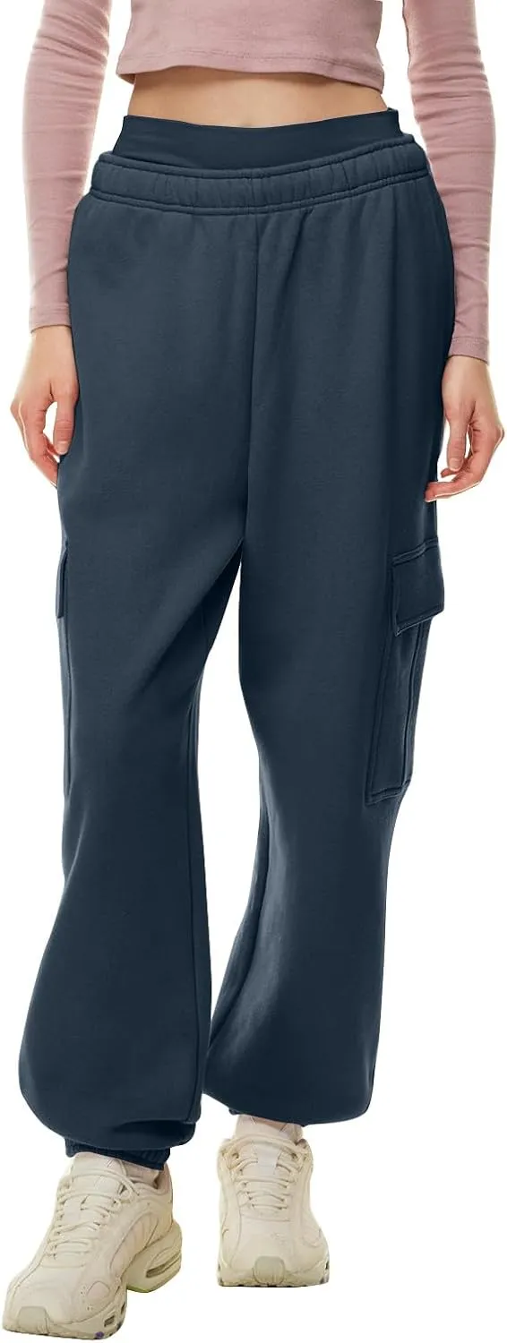 Women's Baggy Sweatpants 2024 Trendy Drawstring High Waisted Casual Trousers Jogger Pant Athletic Lounge Trousers