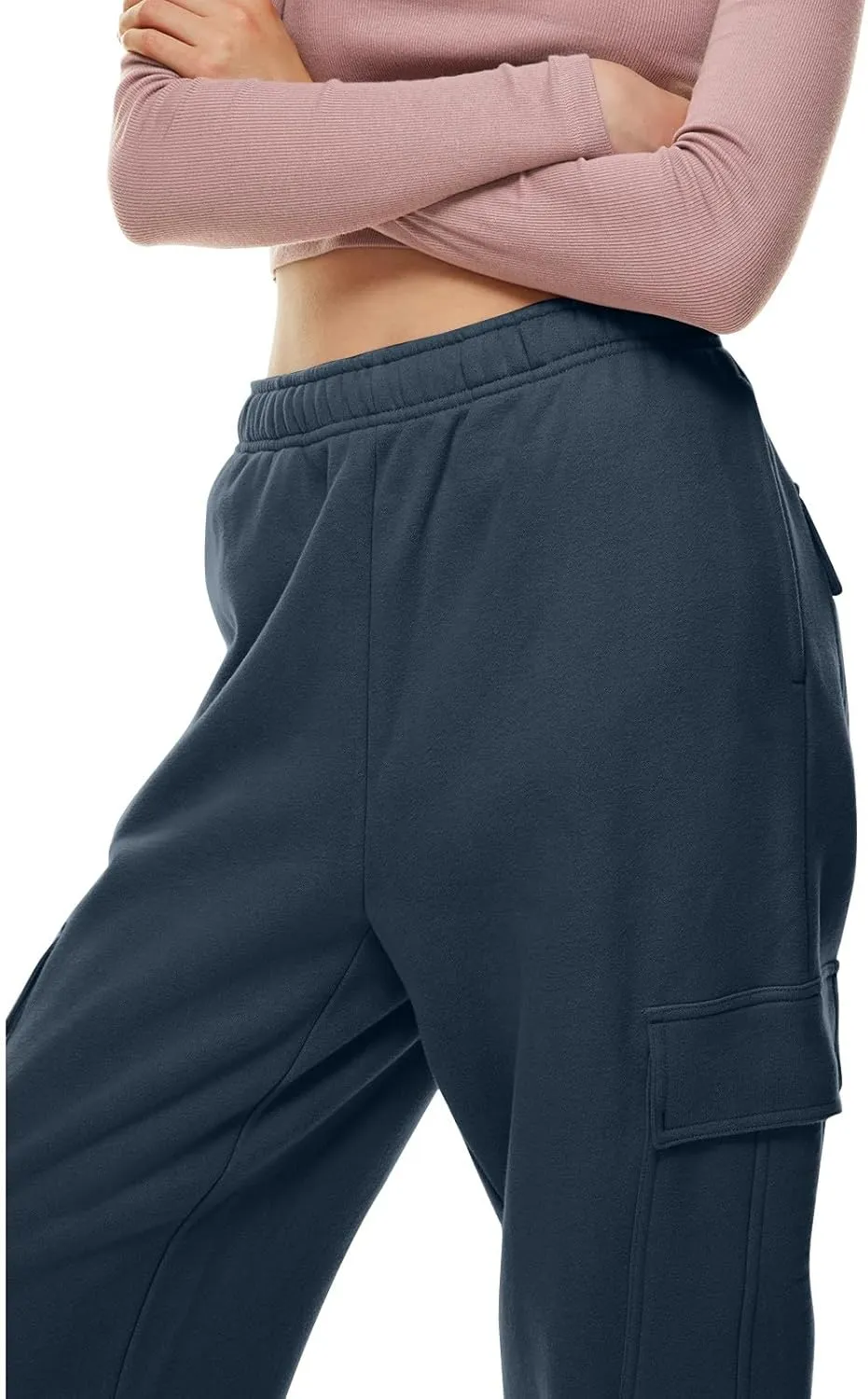 Women's Baggy Sweatpants 2024 Trendy Drawstring High Waisted Casual Trousers Jogger Pant Athletic Lounge Trousers