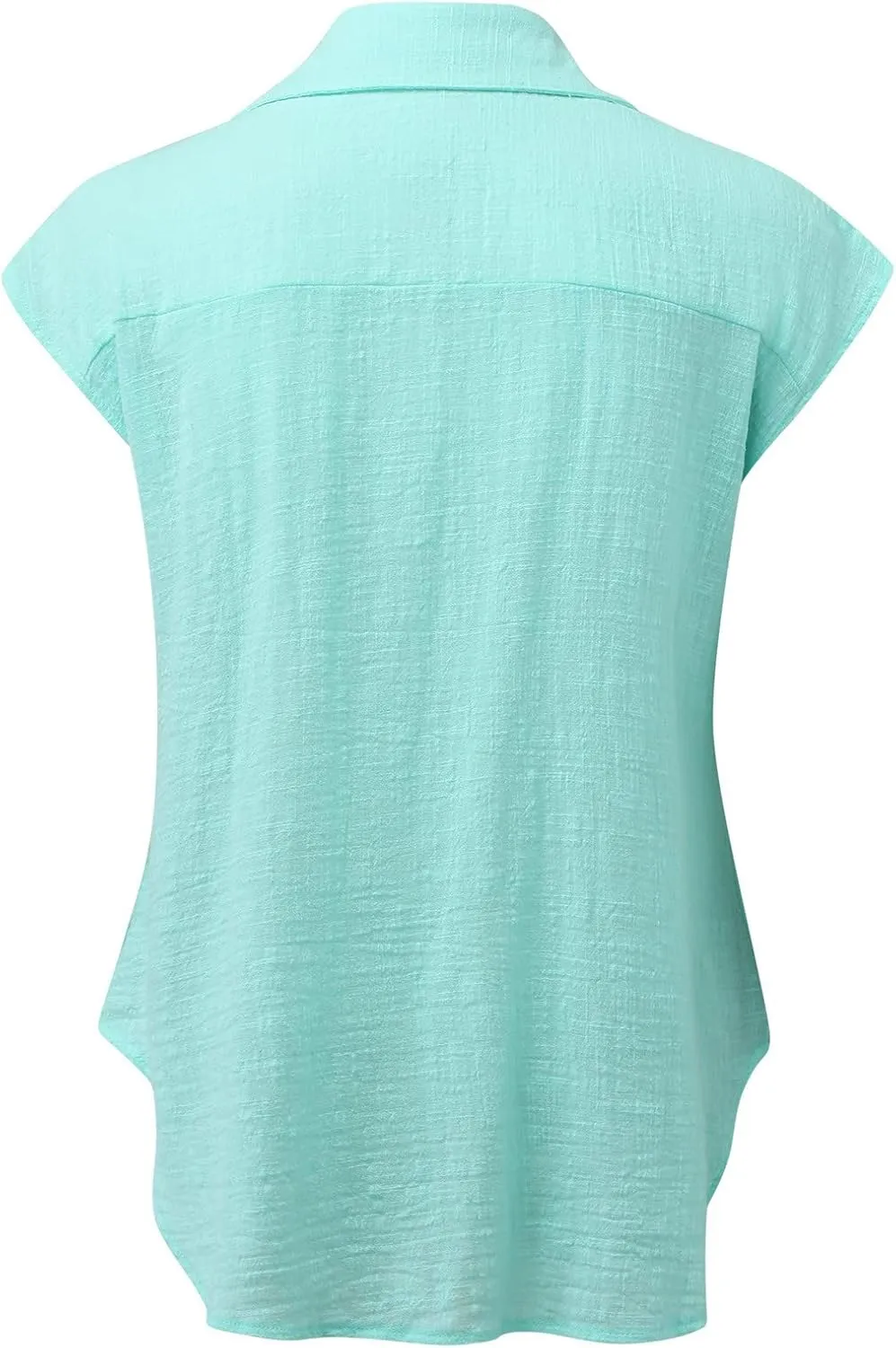 Womens Boho Linen Short Sleeve T Shirts Summer 2024 Fashion Casual Oversized Tunics Round Neck Loose Tshirts