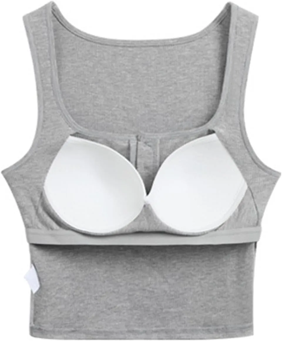 Women's Button Down Tank Tops Wide Strap Lightweight Breathable Quick Dry Pure Tanks Basic Cute Workout Shirts