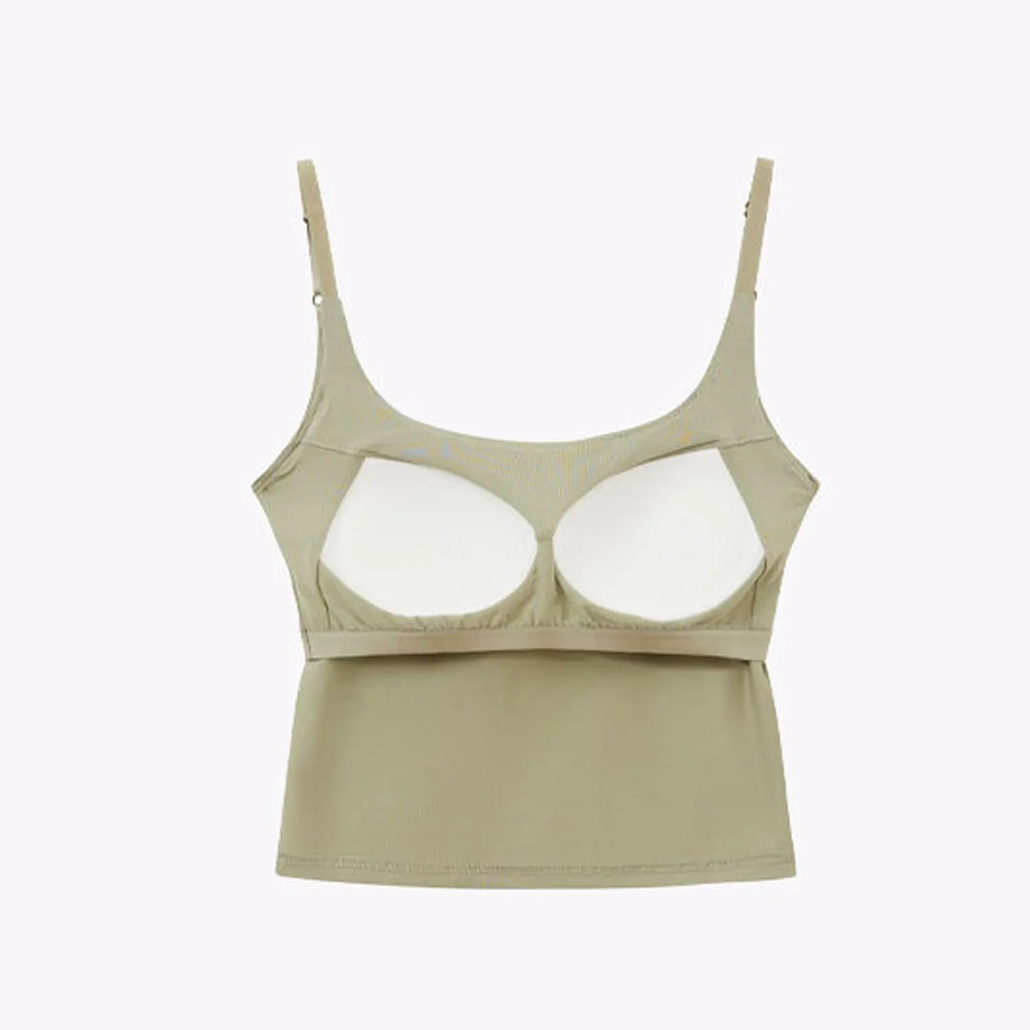 Women's Casual Padded Tank Tops Spaghetti Strap Workout Active Sports Tanks Solid Color Pure Summer Basic Undershirt