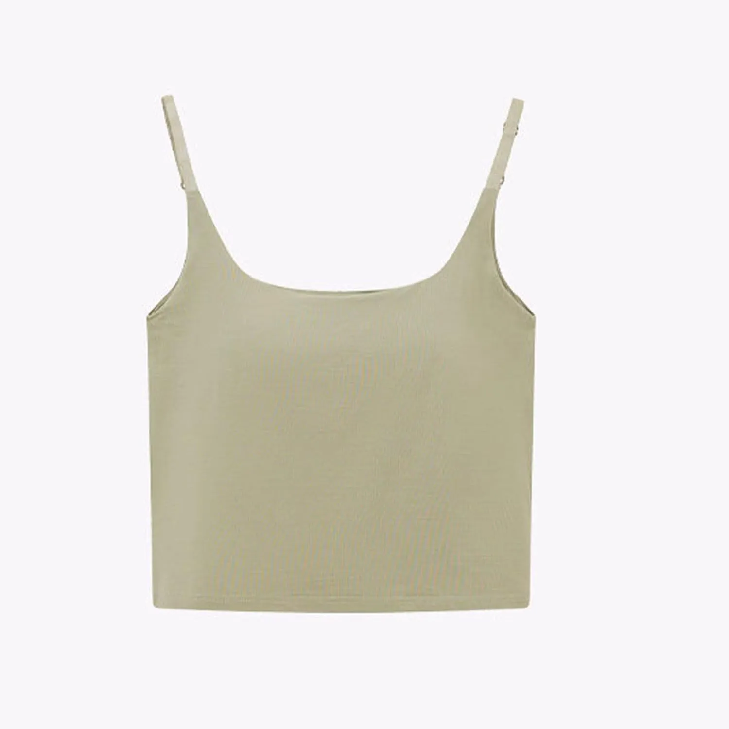 Women's Casual Padded Tank Tops Spaghetti Strap Workout Active Sports Tanks Solid Color Pure Summer Basic Undershirt