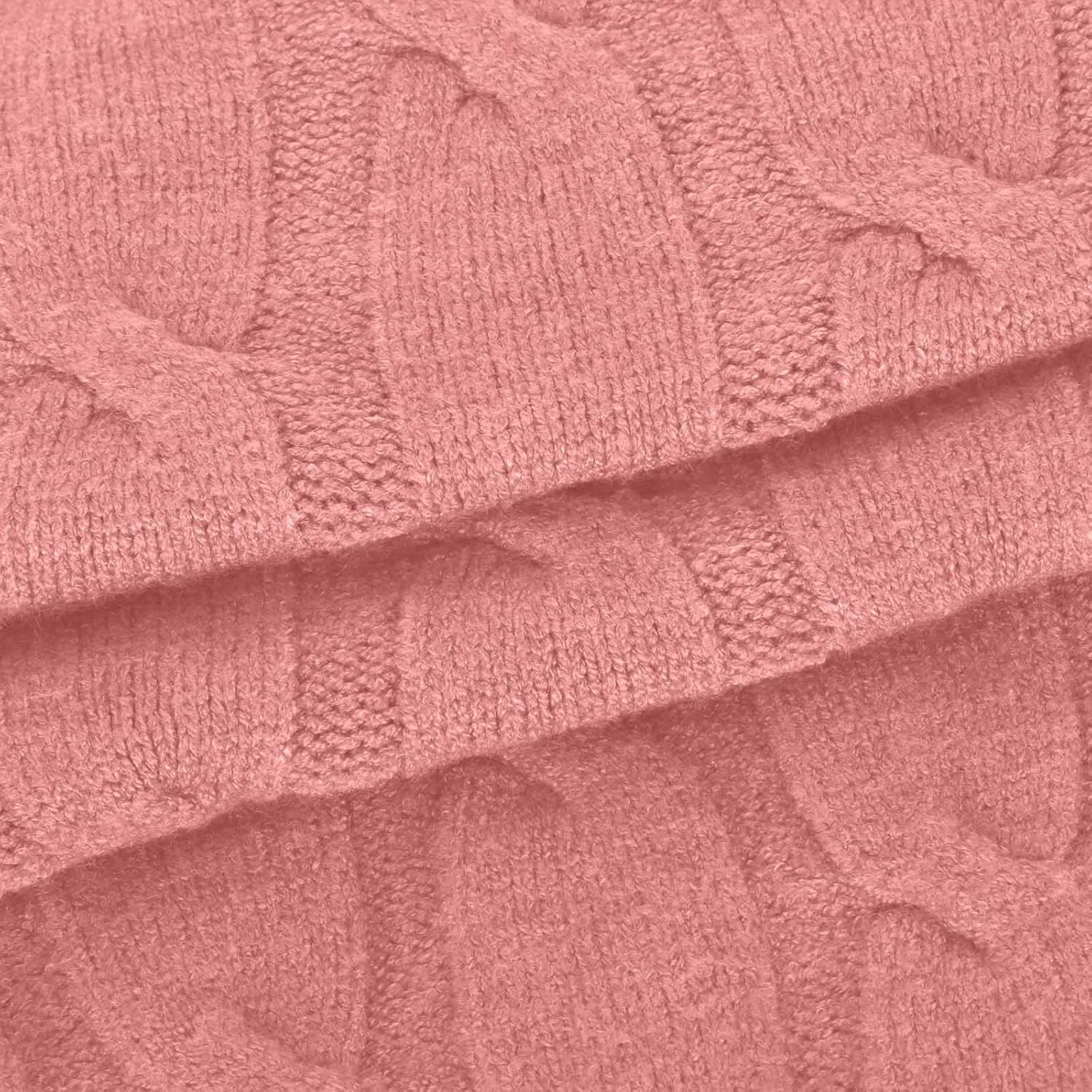 Womens Chunky Cable Knit Pullover Sweaters Trendy Crewneck Jumper Tops 2024 Fall Sweater Casual Slim Fit Knitwear