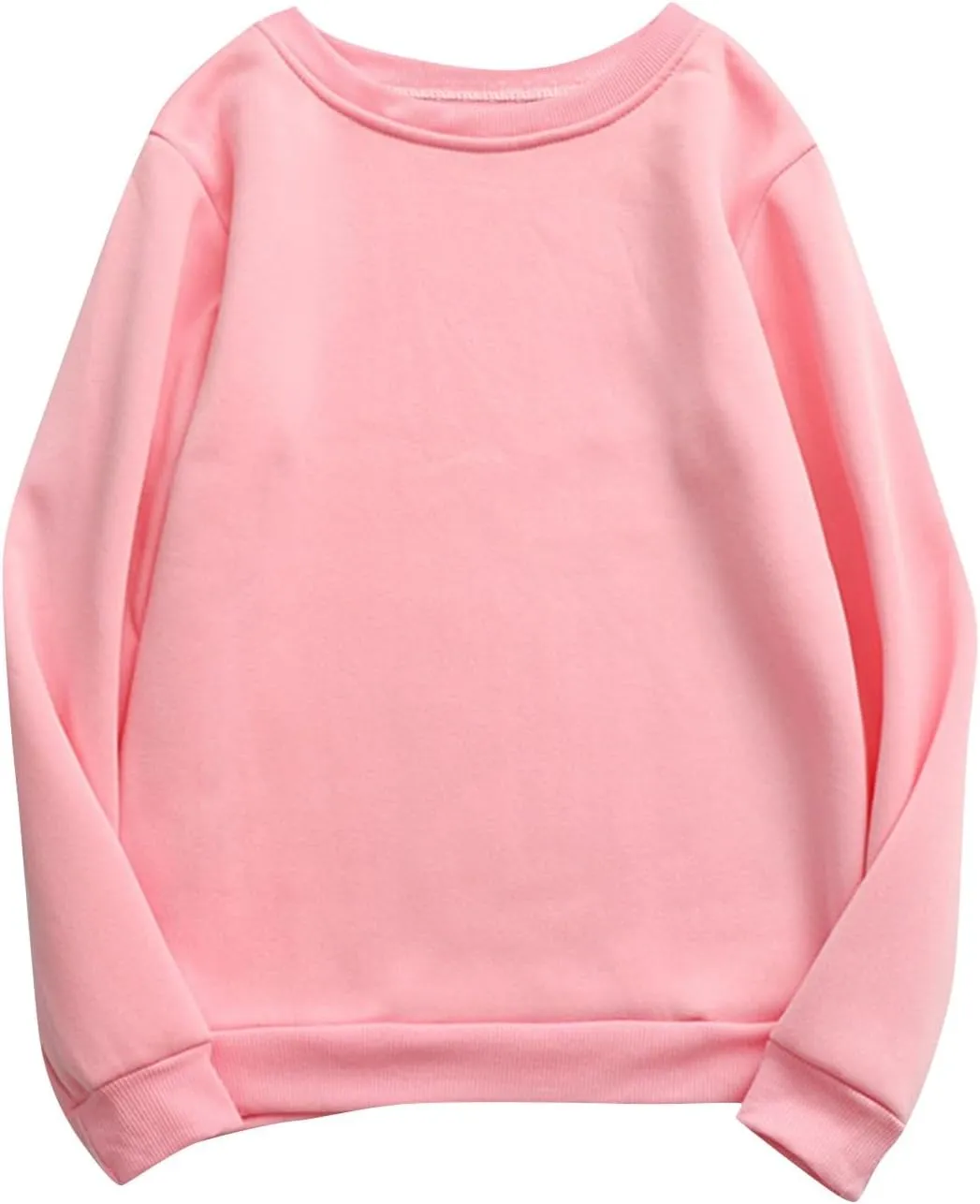 Womens Crewneck Oversized Sweatshirts Fleece Comfy Fall Baggy Cute Sweatshirt Long Sleeve Lightweight Pullover Tunics