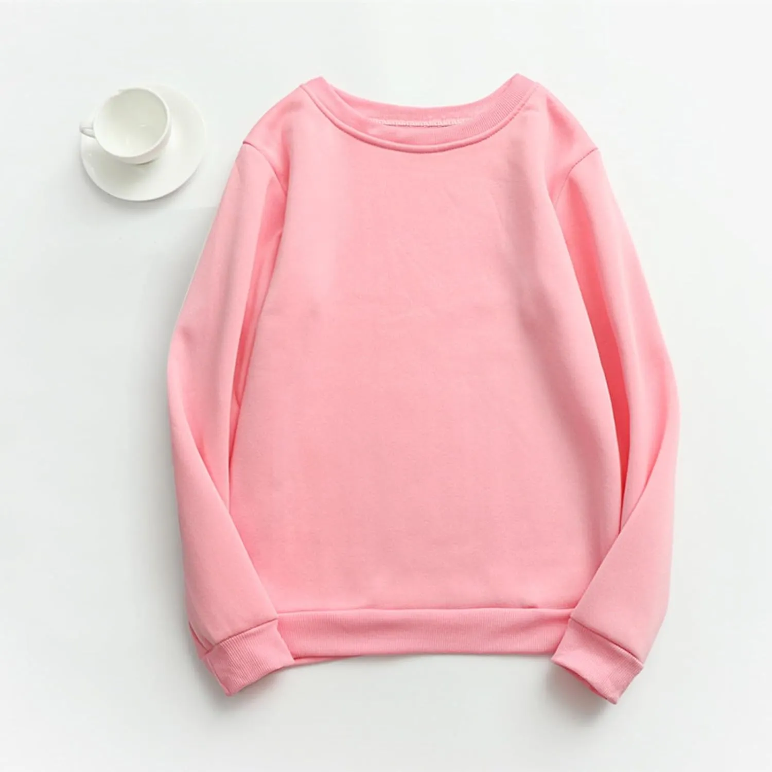 Womens Crewneck Oversized Sweatshirts Fleece Comfy Fall Baggy Cute Sweatshirt Long Sleeve Lightweight Pullover Tunics