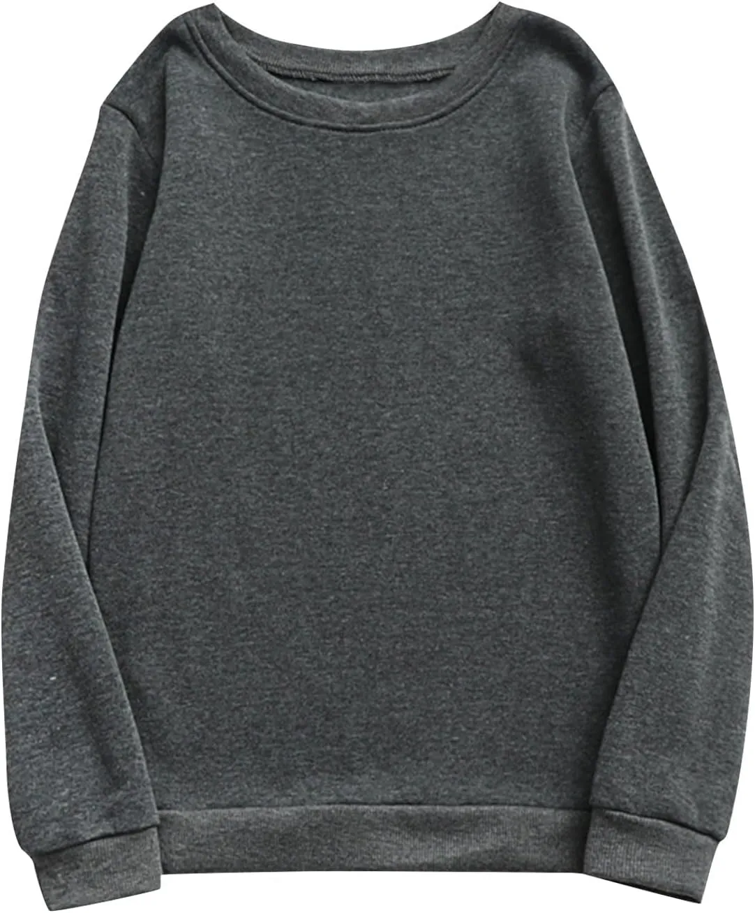 Womens Crewneck Oversized Sweatshirts Fleece Comfy Fall Baggy Cute Sweatshirt Long Sleeve Lightweight Pullover Tunics