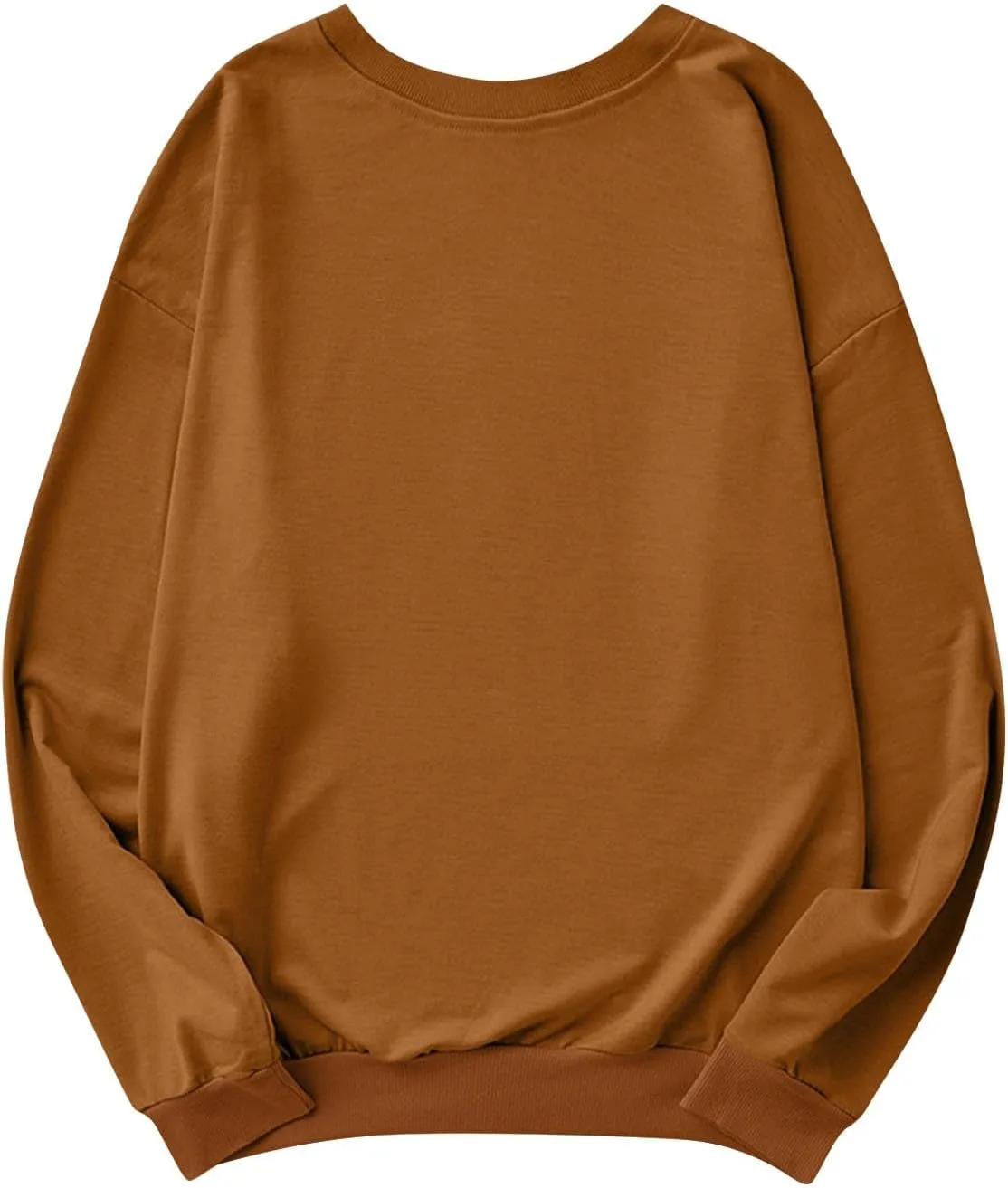 Womens Crewneck Oversized Sweatshirts Fleece Comfy Fall Baggy Cute Sweatshirt Long Sleeve Lightweight Pullover Tunics
