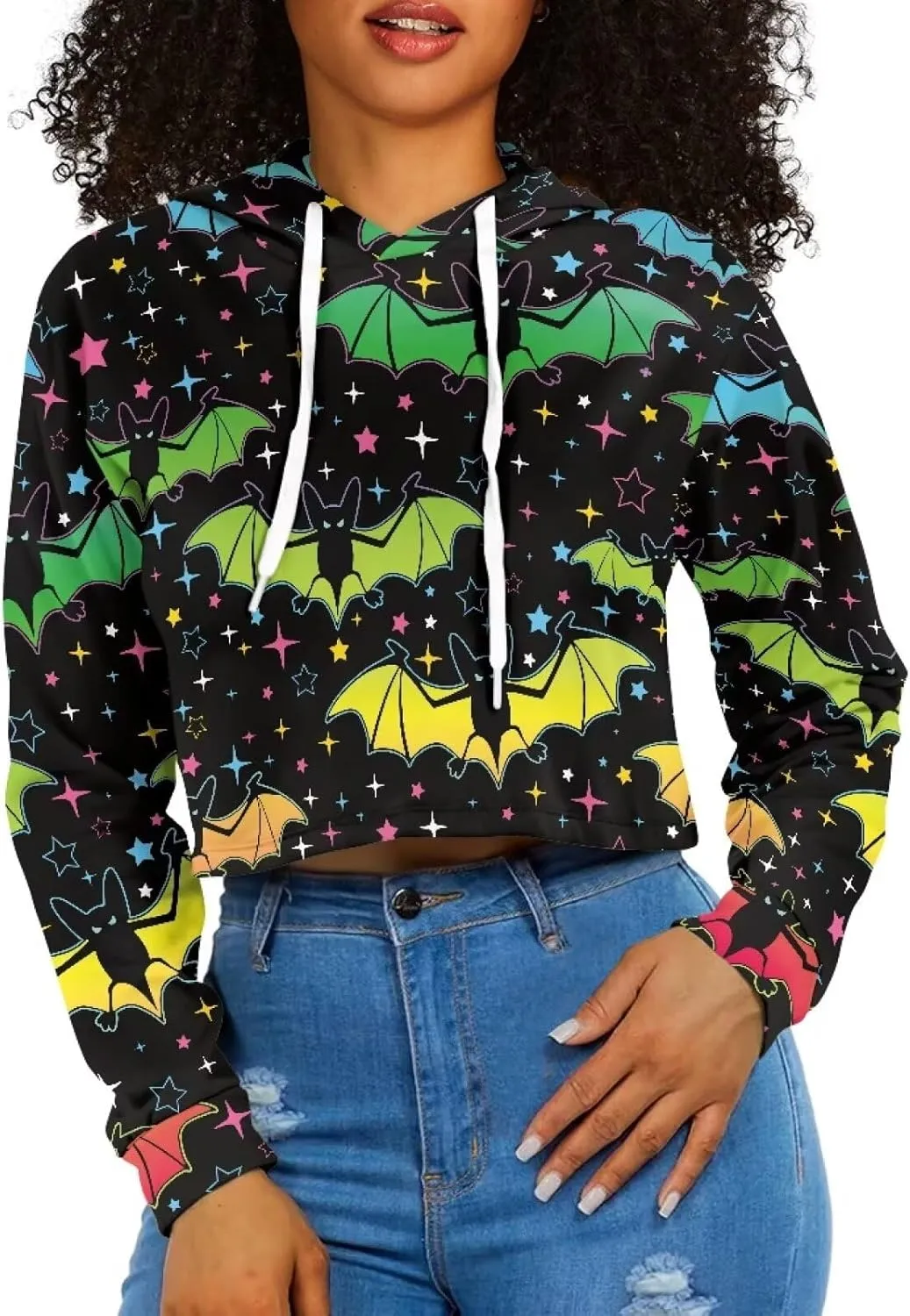 Womens Long Sleeve Crop Tops Lightweight Hoodie Pullover Blouses Drawstring Sweatshirts Casual Shirts Tunics