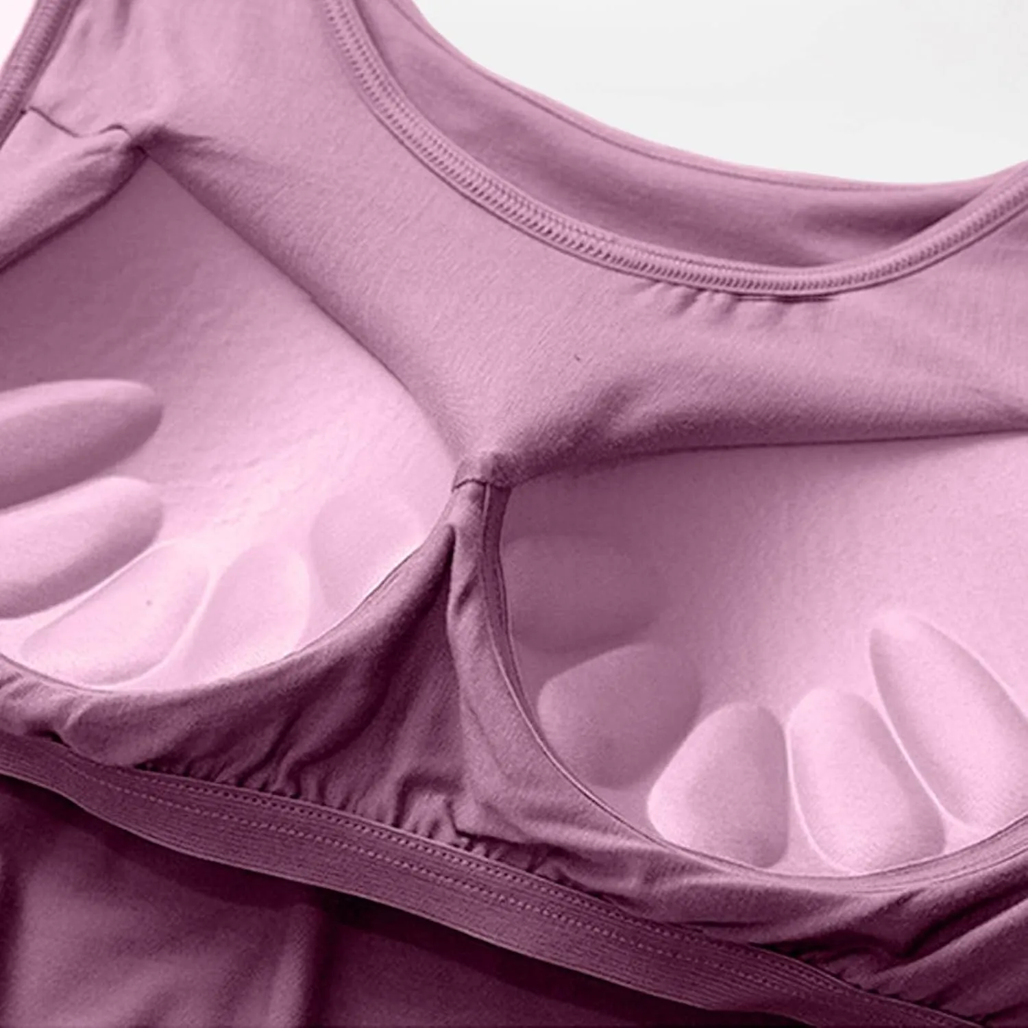 Womens Modal Built-in Bra Summer Basic Padded Yoga Shirt Shelf Bras Workout Camisole Casual Modal Undershirt