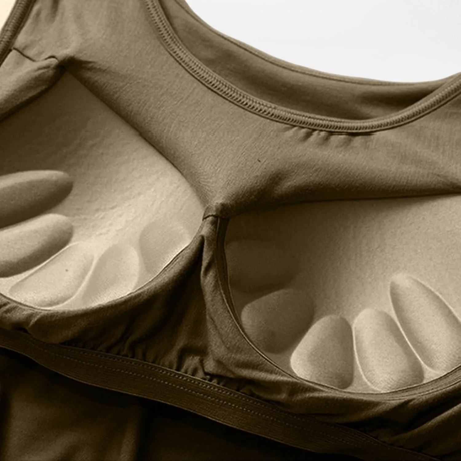 Womens Modal Built-in Bra Summer Basic Padded Yoga Shirt Shelf Bras Workout Camisole Casual Modal Undershirt