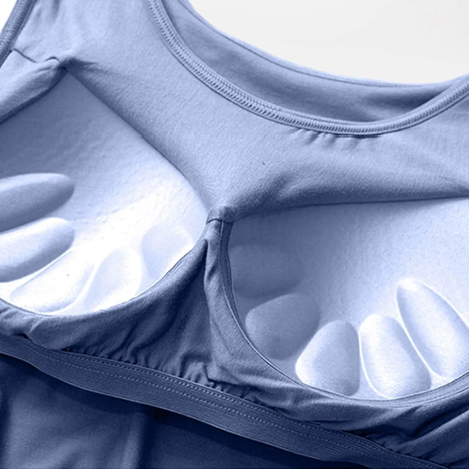 Womens Modal Built-in Bra Summer Basic Padded Yoga Shirt Shelf Bras Workout Camisole Casual Modal Undershirt
