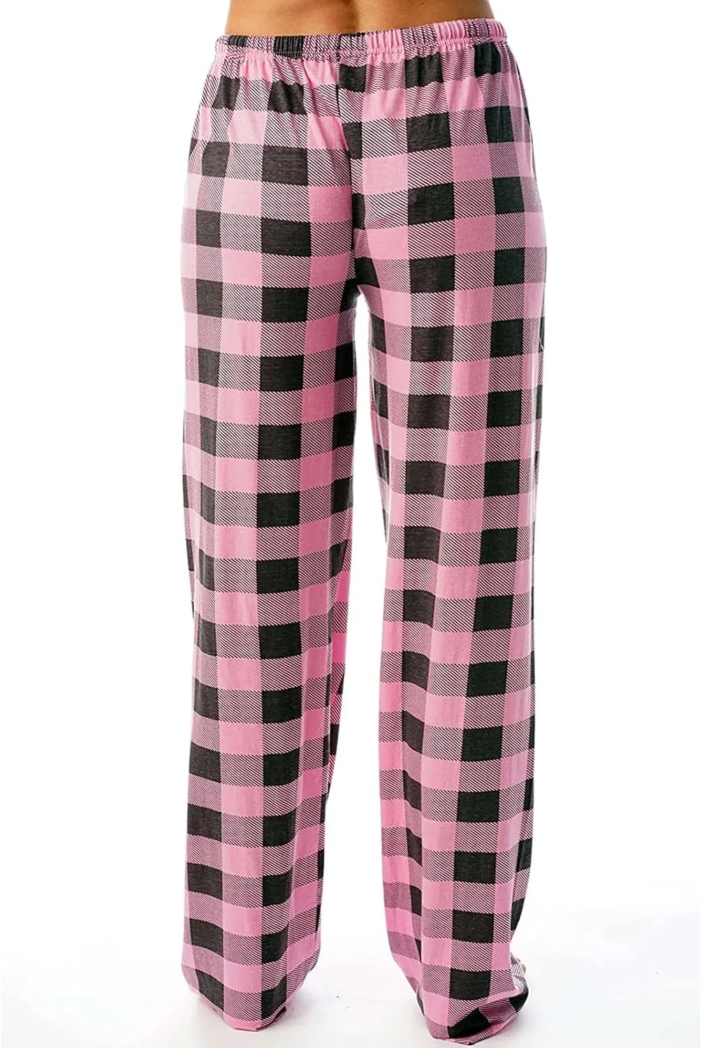 Women's Pyjama Bottoms Classic Plaid Pj Pants Comfy Loose Soft Plaid Pants Pyjamas Bottoms Couples Loungewear Pants