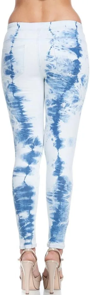 Women's Ripped Knee Skinny Fit Denim Bottoms
