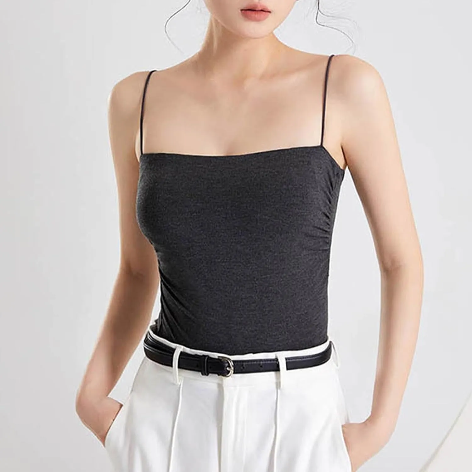 Women's Sexy Camisole Spatele Strap Basic Tank Tops Lightweight Yoga Sports Tanks Undershirts 2025 Summer