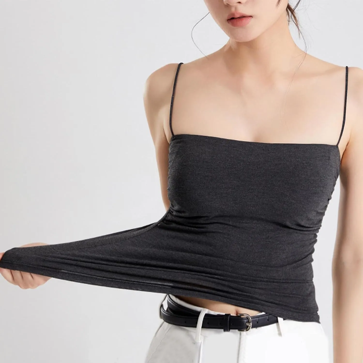 Women's Sexy Camisole Spatele Strap Basic Tank Tops Lightweight Yoga Sports Tanks Undershirts 2025 Summer