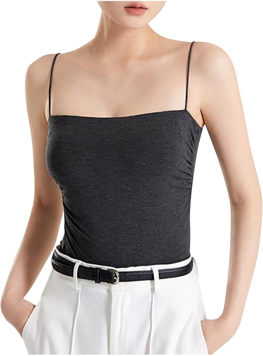 Women's Sexy Camisole Spatele Strap Basic Tank Tops Lightweight Yoga Sports Tanks Undershirts 2025 Summer