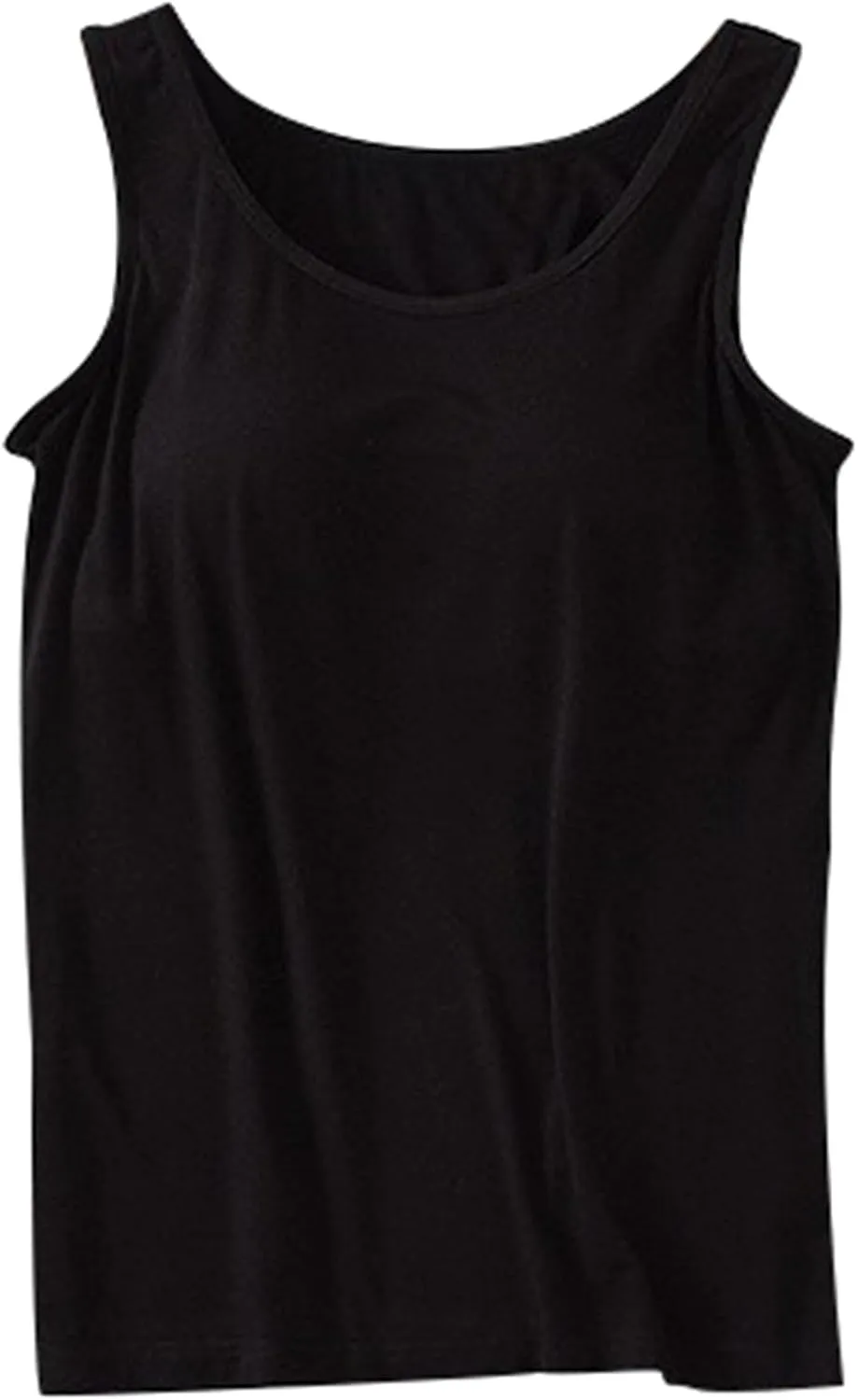 Women's Shelf Bra Tank Top Adjustable Strap Seamless Camisoles Yoga Shirts Cotton Undershirt