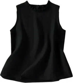 Womens Sleeveless Spaghetti Strap Cotton Linen Tank Tops Casual Solid Color Dressy Loose Cami Tee Summer Flowy Shirts