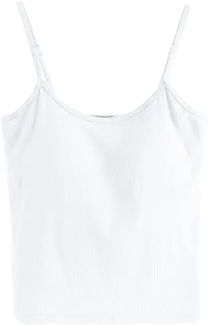 Womens Spaghetti Strap Tank Top Solid Color Smooth Soft High Elastic Crop Tanks Trending Racerback Undershirts