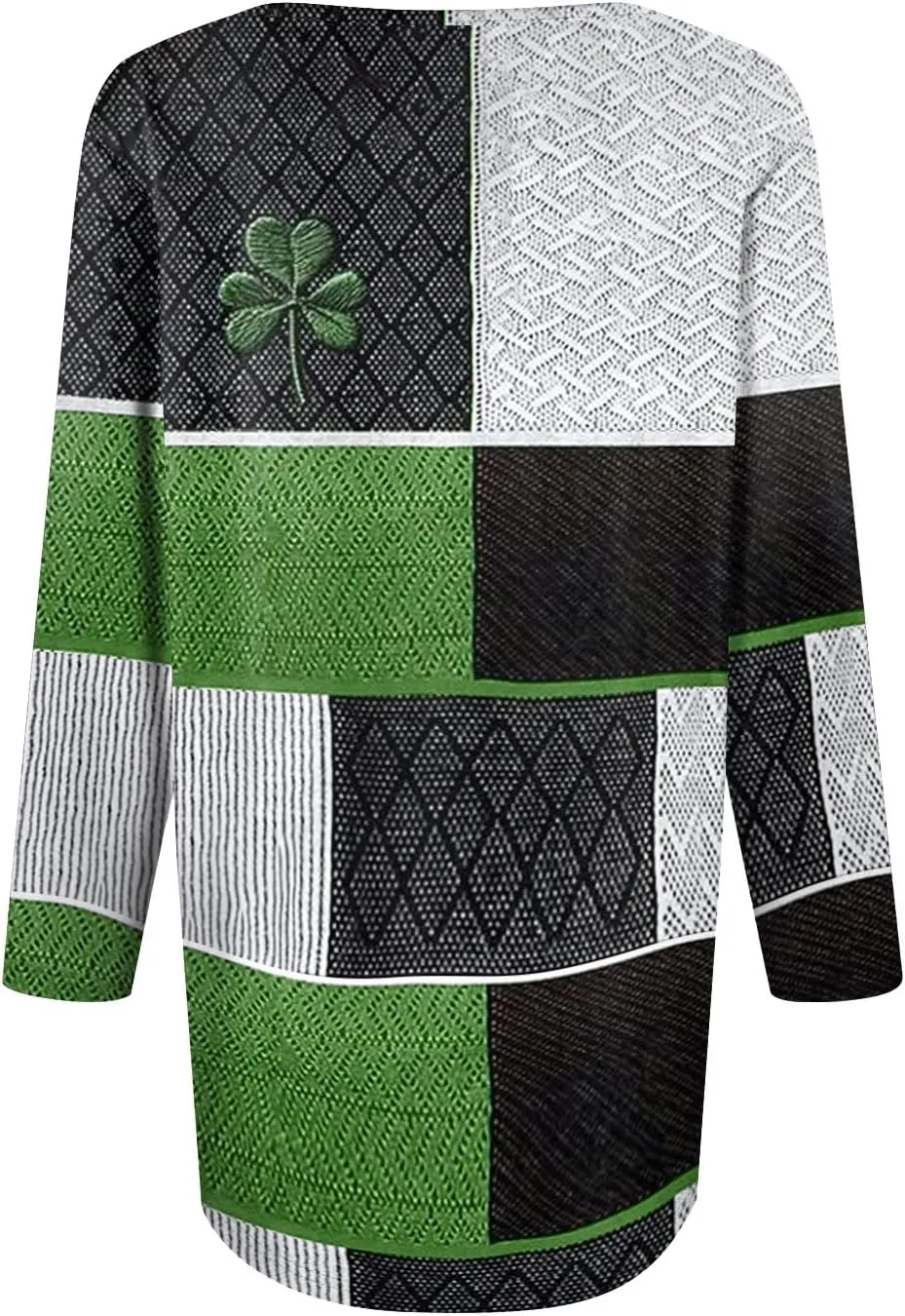 Womens St. Patrick's Day Shirts 3/4 Sleeve St. Patricks Day Shirts for Women Green,Tunic Tops to Wear with Tunics