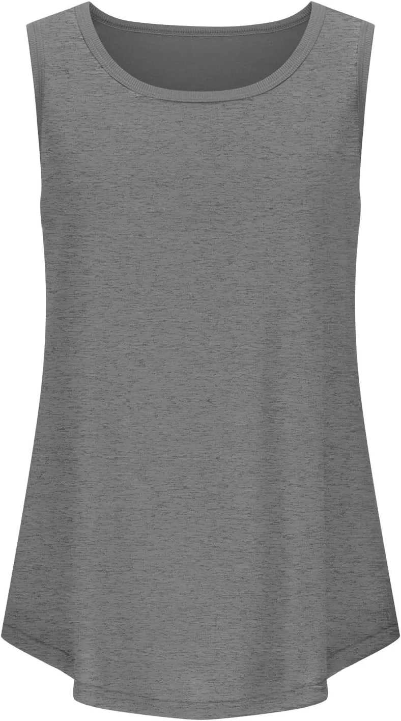 Women's Tank Tops Sleeveless Summer Top Loose Fit Casual Flowy Shirt Fashion Trendy Beach Vacation 2025 Outfits