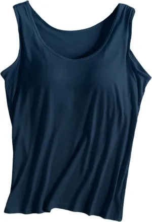 Womens Tank Tops with Built in Bra Lightweight Breathable Camisole Yoga Bra Racerback Workout Tops Undershirt