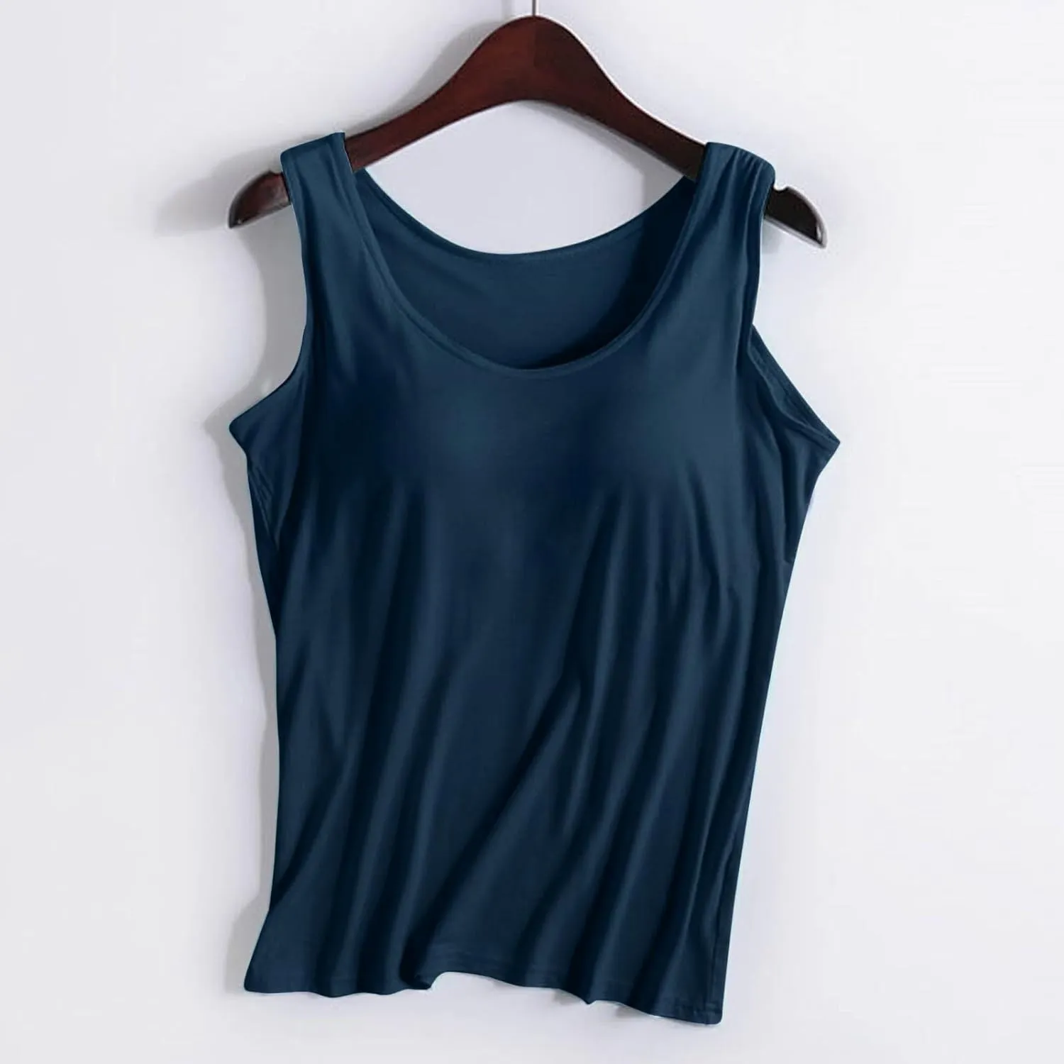 Womens Tank Tops with Built in Bra Lightweight Breathable Camisole Yoga Bra Racerback Workout Tops Undershirt