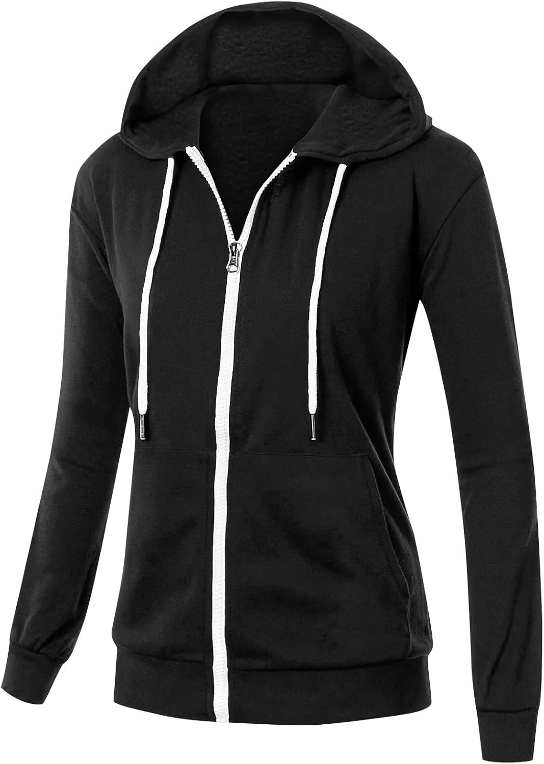 Womens Zip Up Hoodie Cropped Sweatshirts Thumb Hole Fleece Jackets Cropped Comfort Fall Loose Outfits Loose Outfits