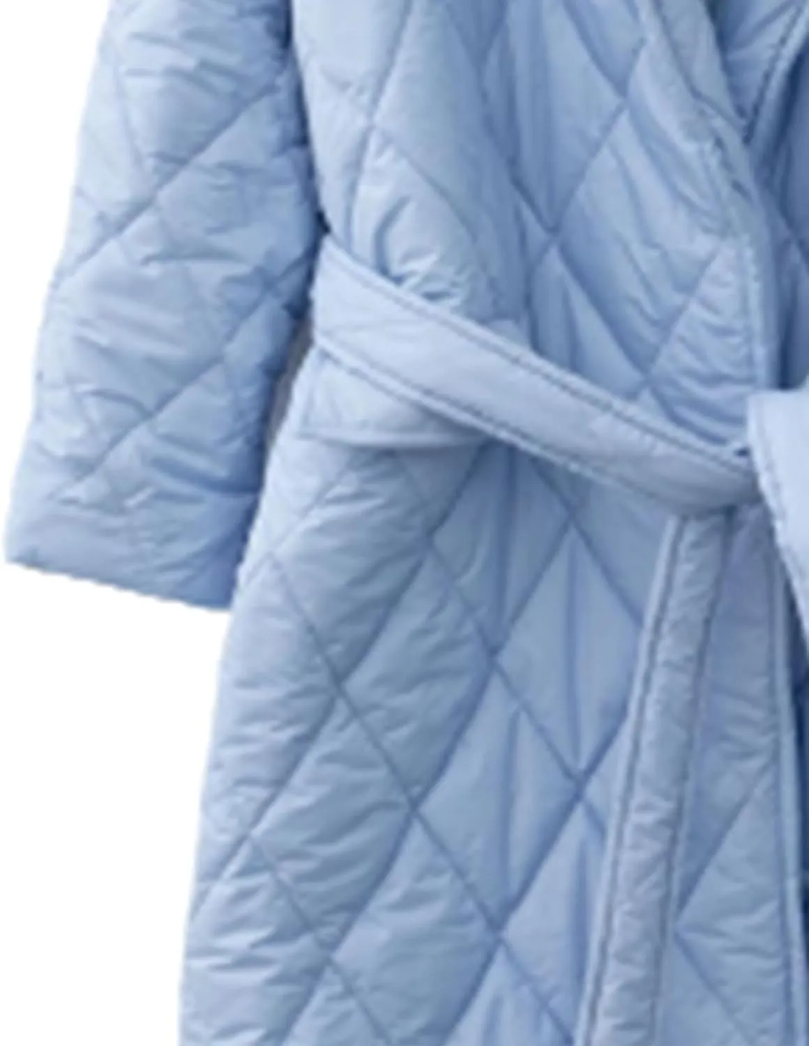 XUNRYAN Women’s Shawl Collar Winter Warm Down Coats Long Quilted Lightweight Puffer Jackets Fashion Diamond Plaid Kimono Coat